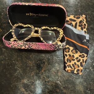 Betsey Johnson Leopard Print Sunglasses